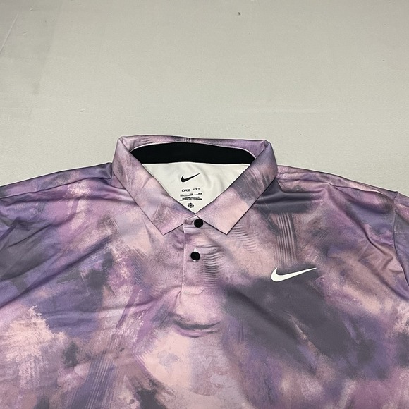 Nike Other - Nike Dri-Fit Tour Ombre Golf Polo Shirt Men's 2XL Purple Daybreak Performance